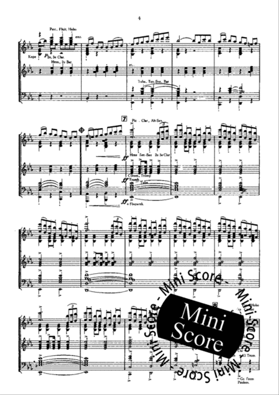Il Signor Bruschino Concert Band scores gallery preview page 6