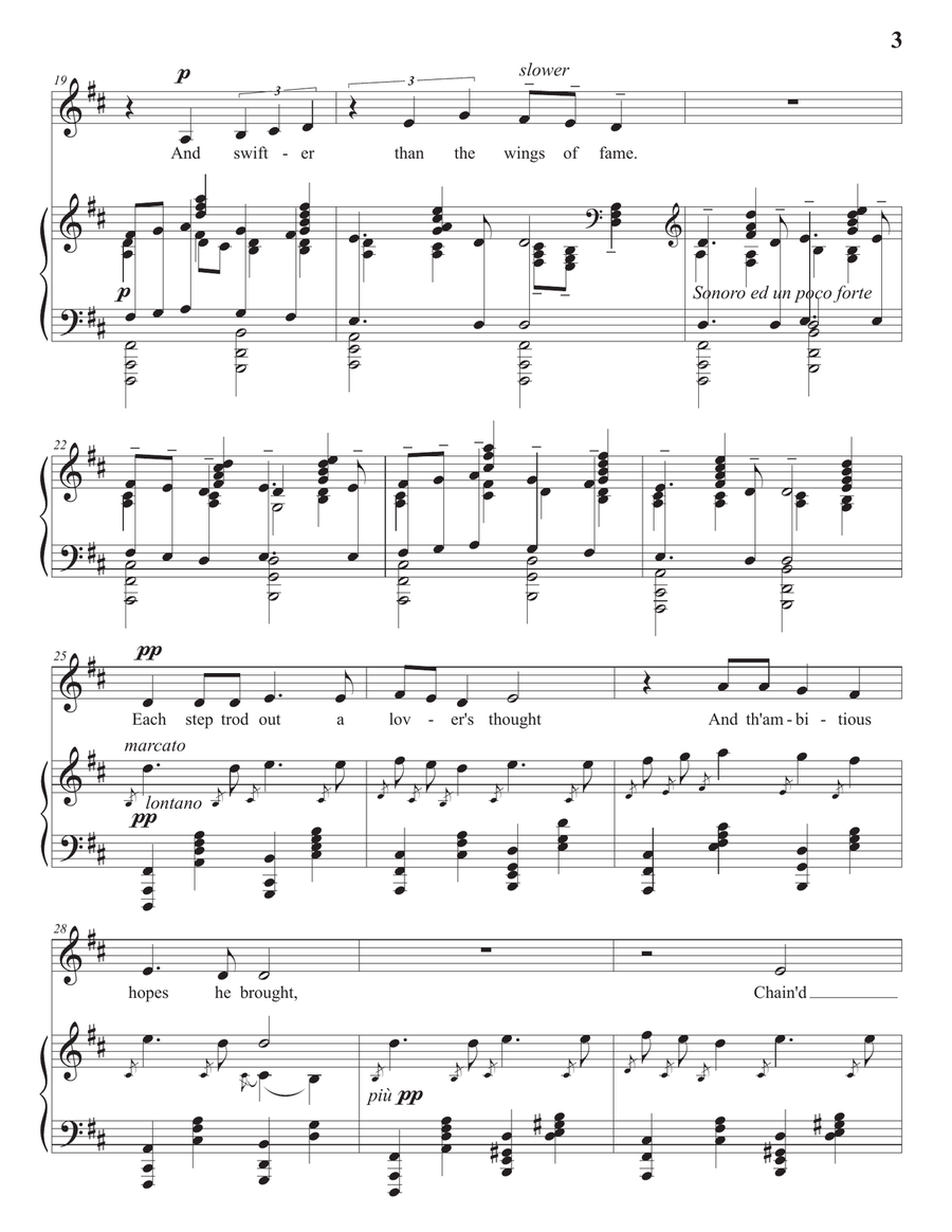 BROWNE: To Gratiana dancing and singing (transposed to D major)