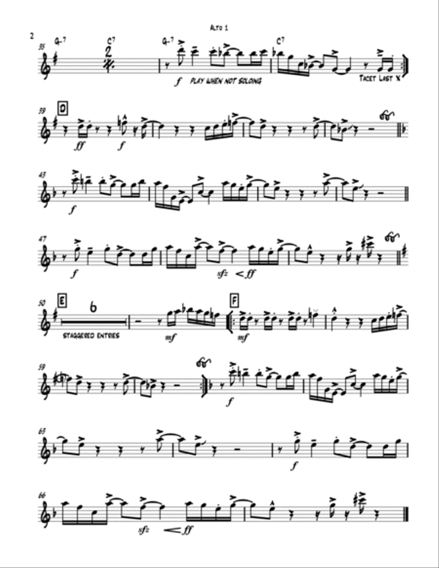 Chameleon Jazz Ensemble scores gallery preview page 2