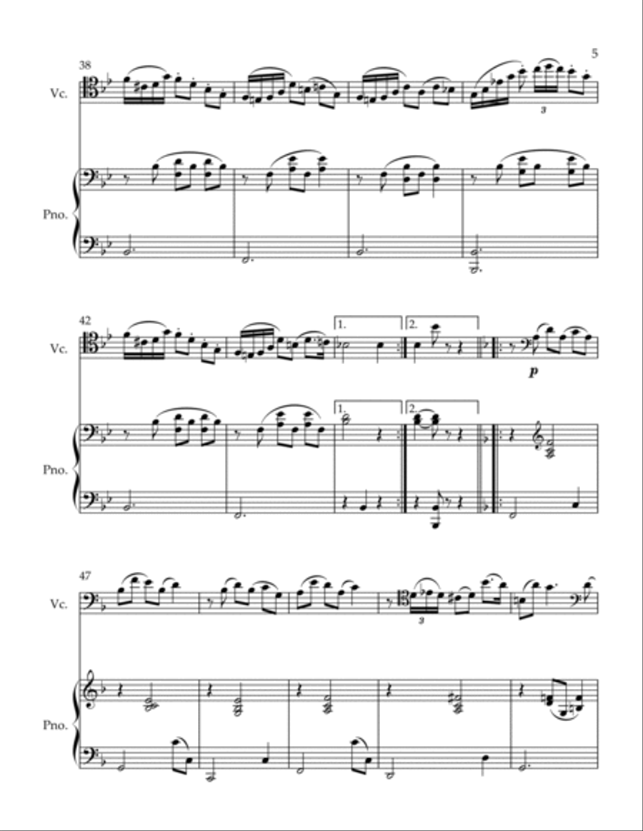 Alpenveilchen Piano scores gallery preview page 5