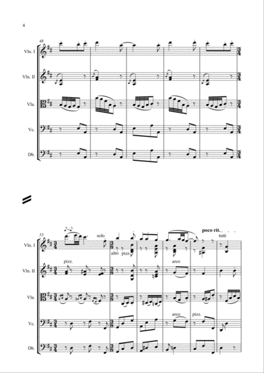 El paño moruno - arr. for string orchestra String Orchestra scores gallery preview page 4