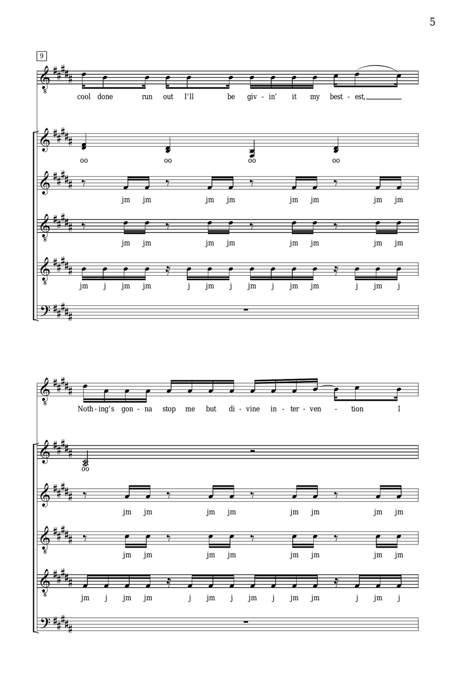 I'm Yours (arr. Deke Sharon) 4-Part scores gallery preview page 4