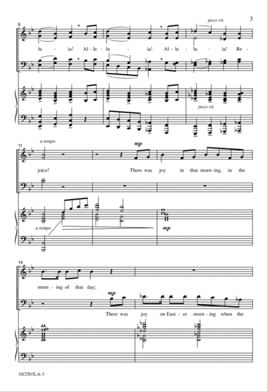 Easter Joy Easter Joy 4-Part scores gallery preview page 3