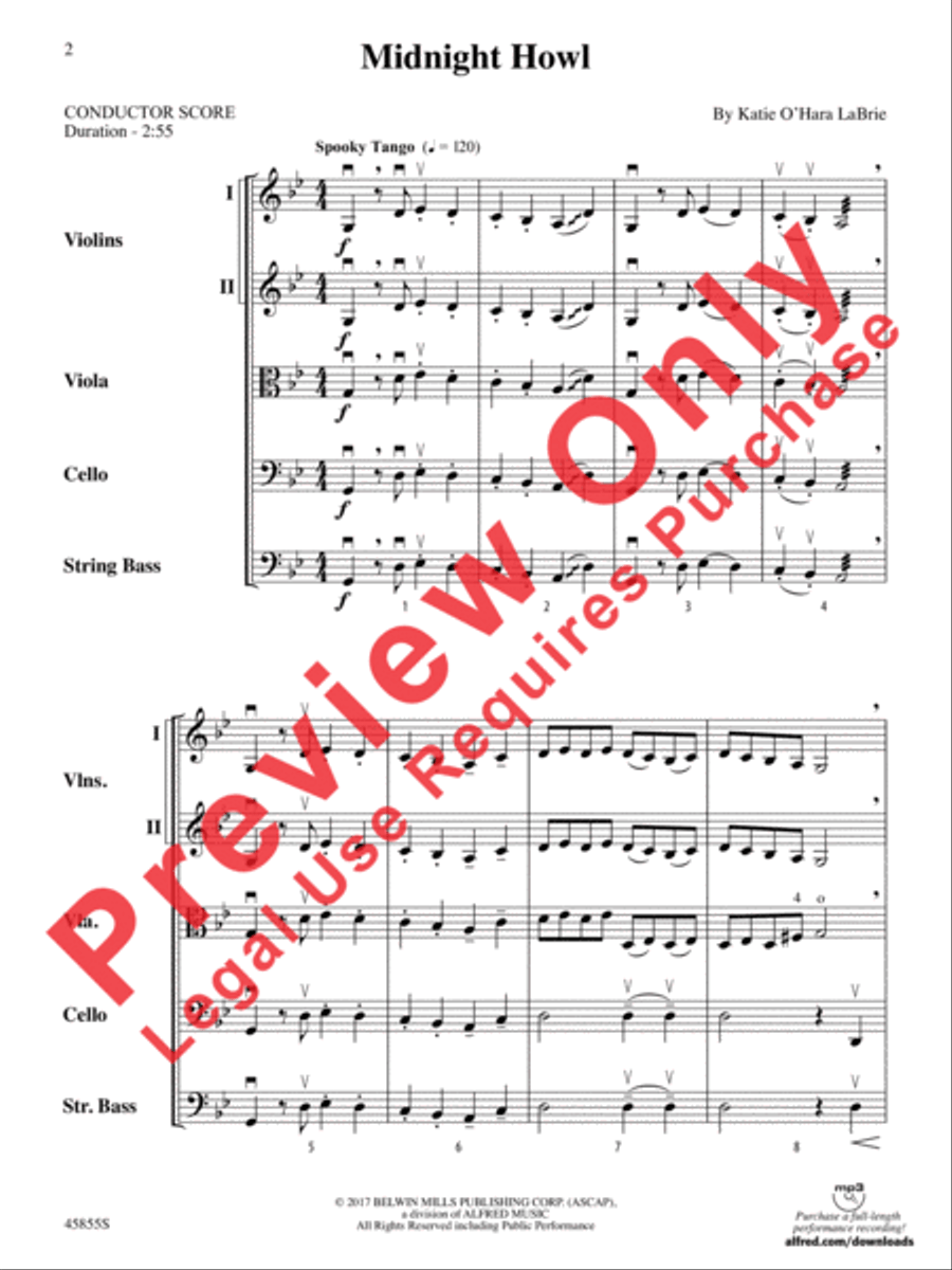 Midnight Howl String Orchestra scores gallery preview page 2