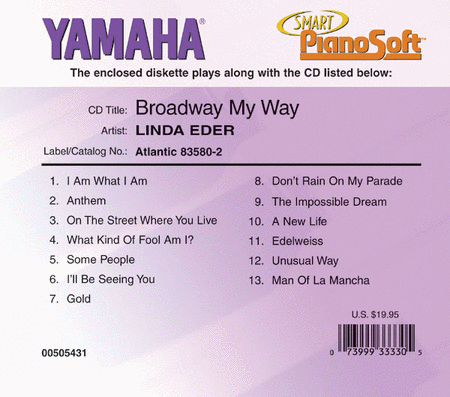 Linda Eder - Broadway My Way - Piano Software