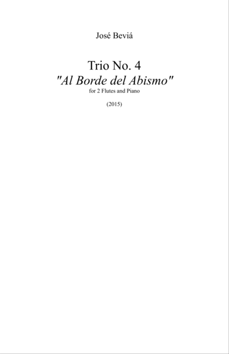 Trio No. 4 Trio No. 4 Woodwind Ensemble scores gallery preview page 1