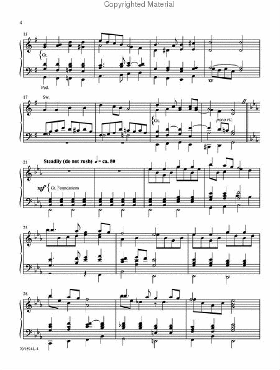 Alleluia! Alleluia! Organ Solo scores gallery preview page 3