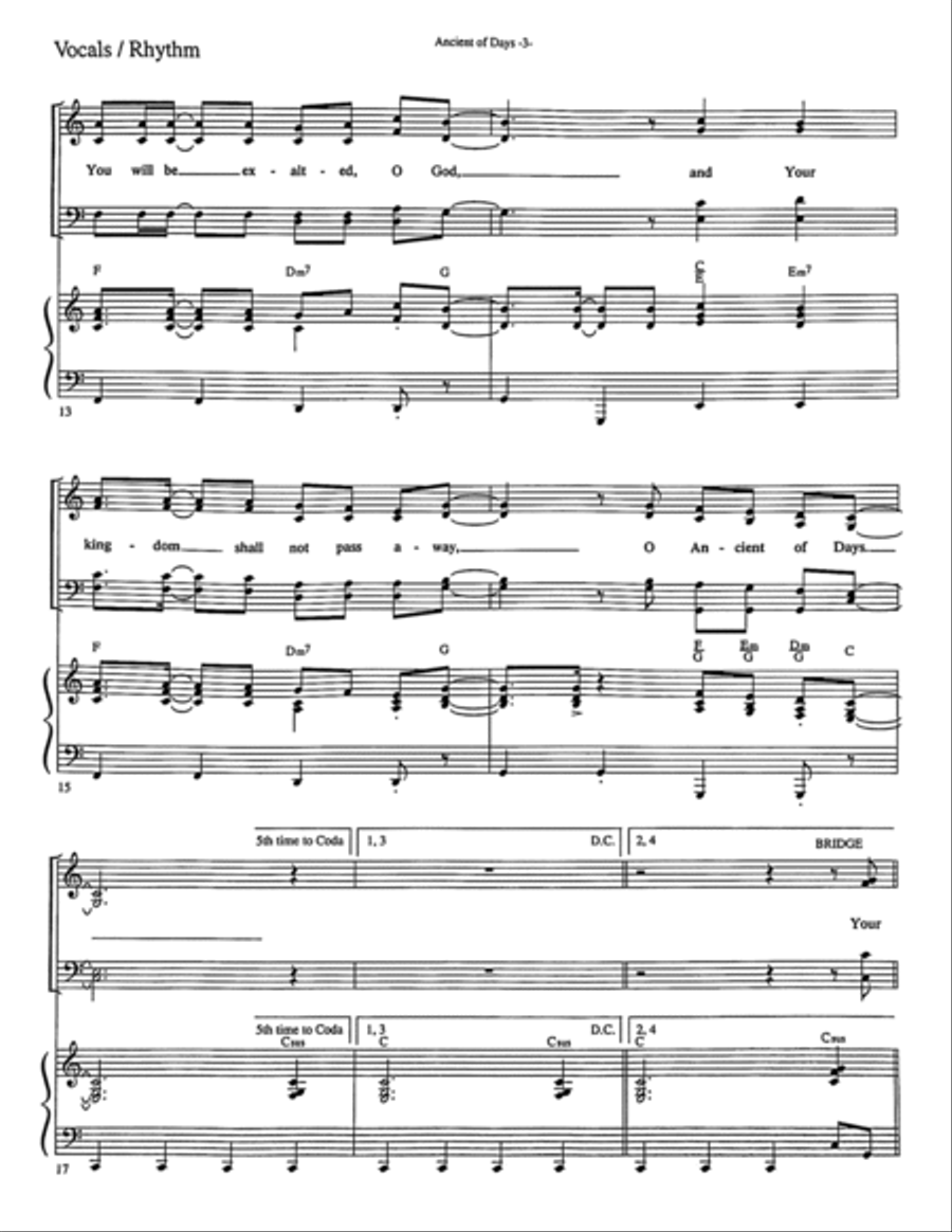 Ancient Of Days 4-Part scores gallery preview page 4
