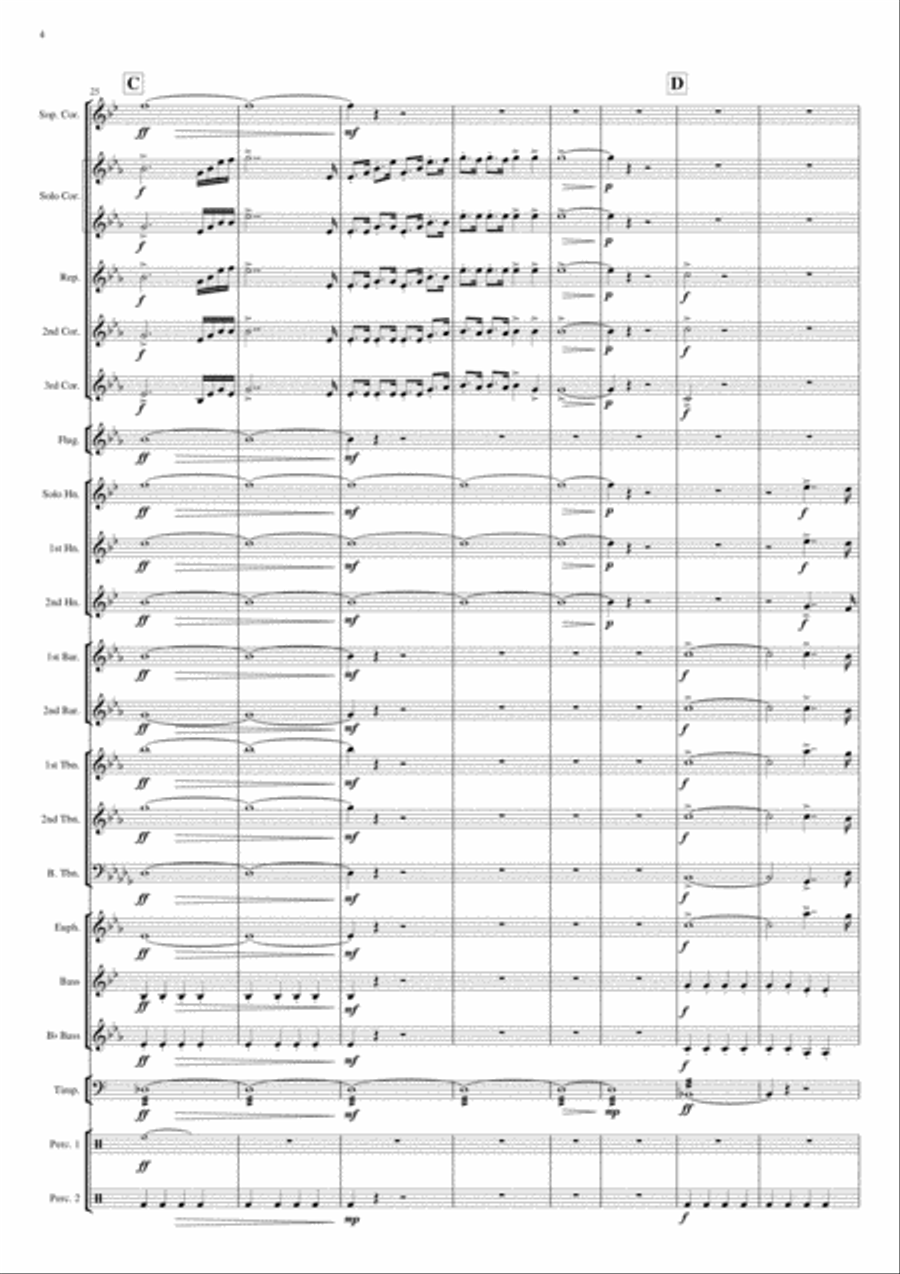 Finale from Symphony 8 (Brukner) Brass Ensemble scores gallery preview page 4