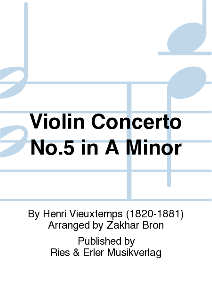 Violin Concerto No. 5 In A Minor Chamber Music scores gallery preview page 1