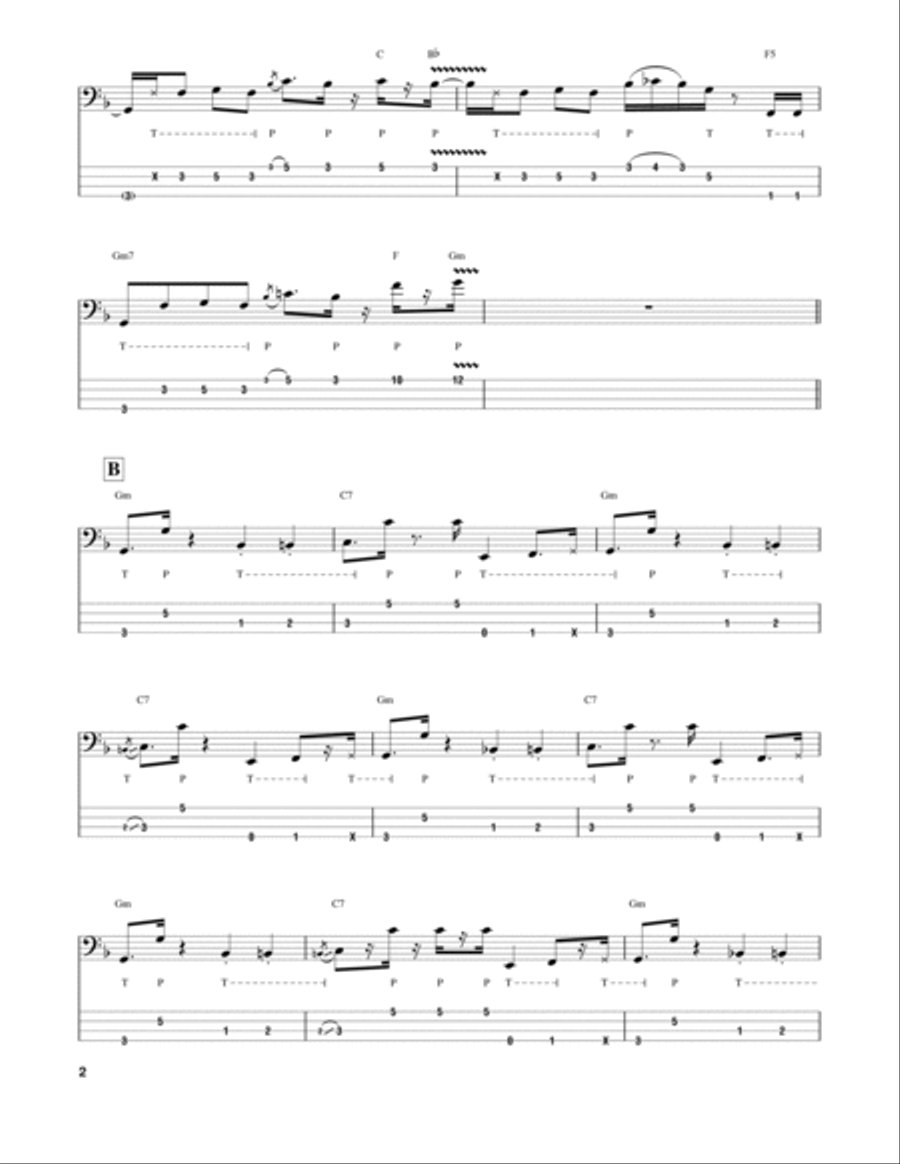 Rio Funk Guitar Tablature scores gallery preview page 2