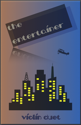 Book cover for The Entertainer by Scott Joplin, Violin Duet