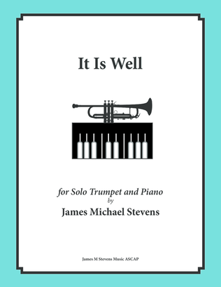 Book cover for It Is Well (Solo Trumpet & Piano)