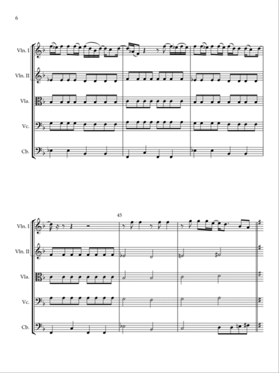 Scenes From An Italian Restaurant String Orchestra scores gallery preview page 6