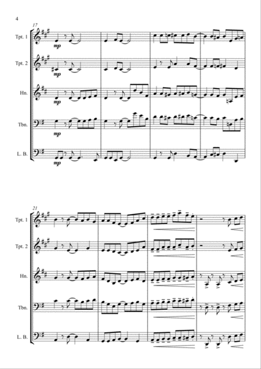 That Christmas Swing Thing - for Brass Quartet That Christmas Swing Thing - for Brass Quartet Brass Quartet scores gallery preview page 4