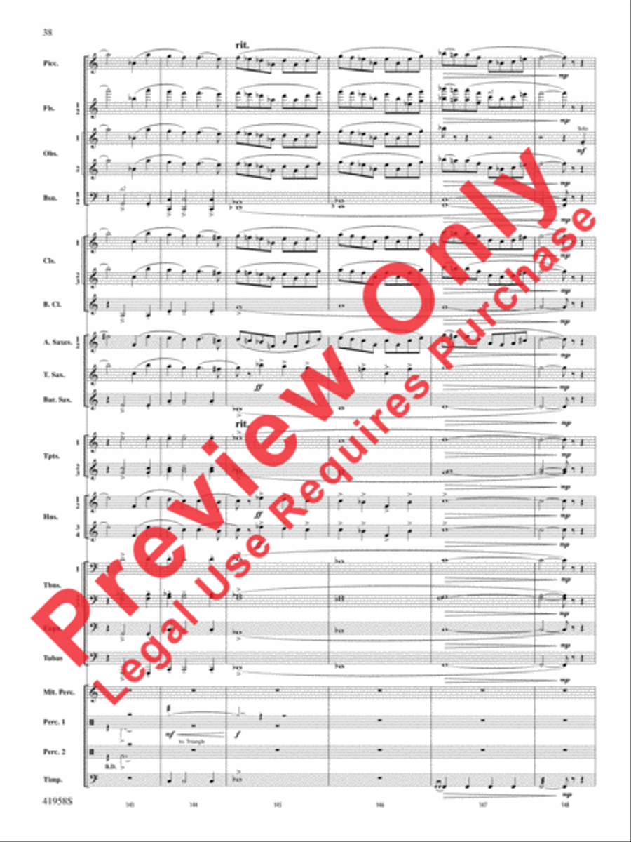 God's Country Concert Band scores gallery preview page 58