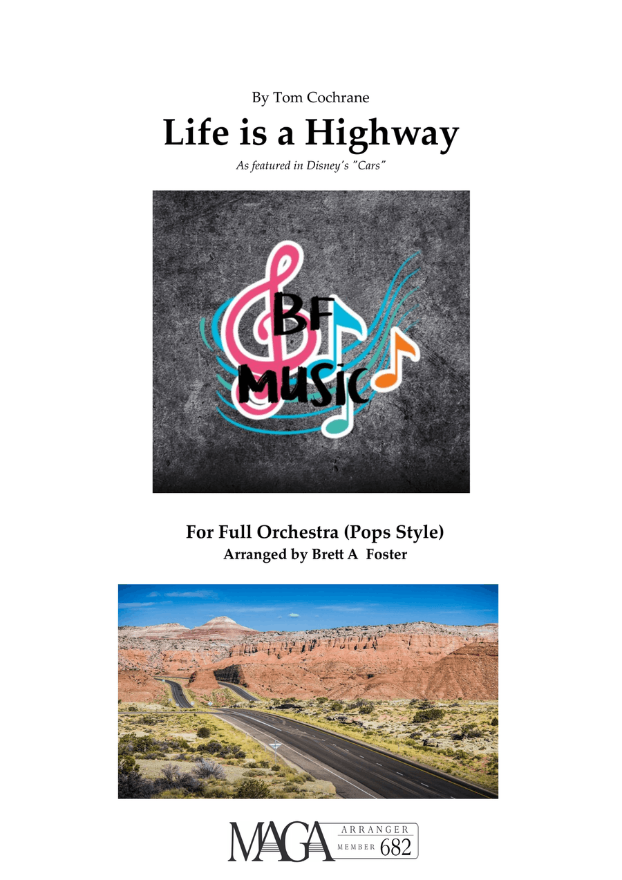 Life Is A Highway Full Orchestra scores gallery preview page 1