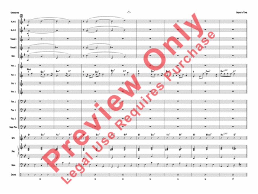Bernie's Tune Jazz Ensemble scores gallery preview page 10