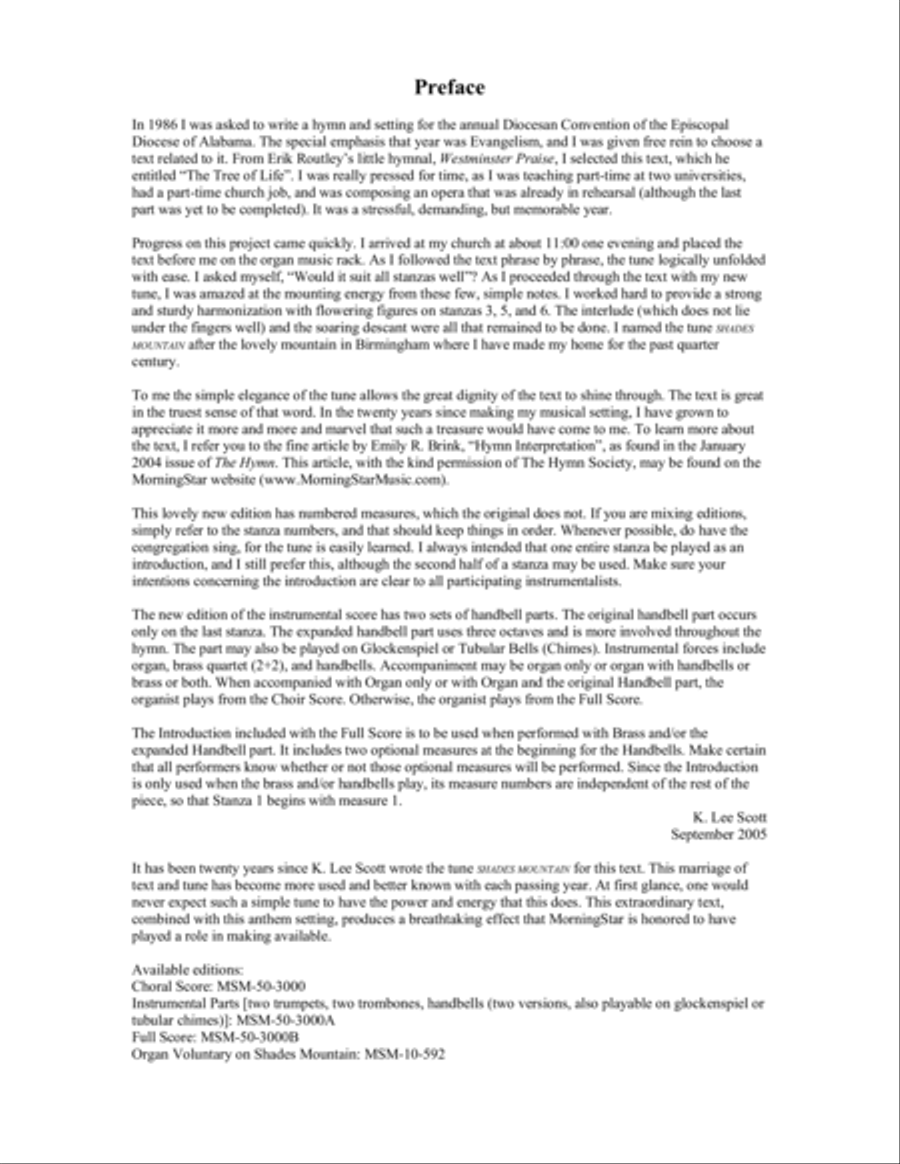 The Tree of Life Choir scores gallery preview page 1