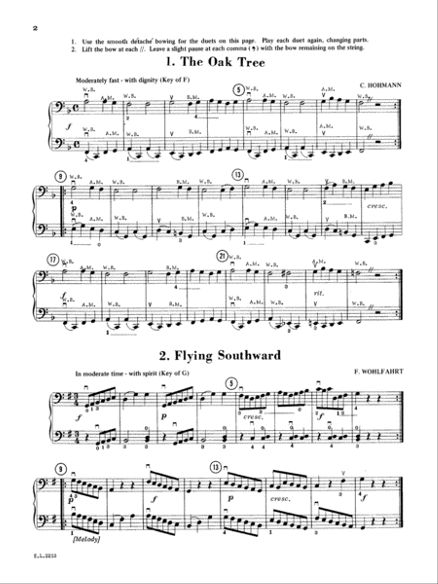 Beautiful Music for Two String Instruments, Book 2 Chamber Orchestra scores gallery preview page 3