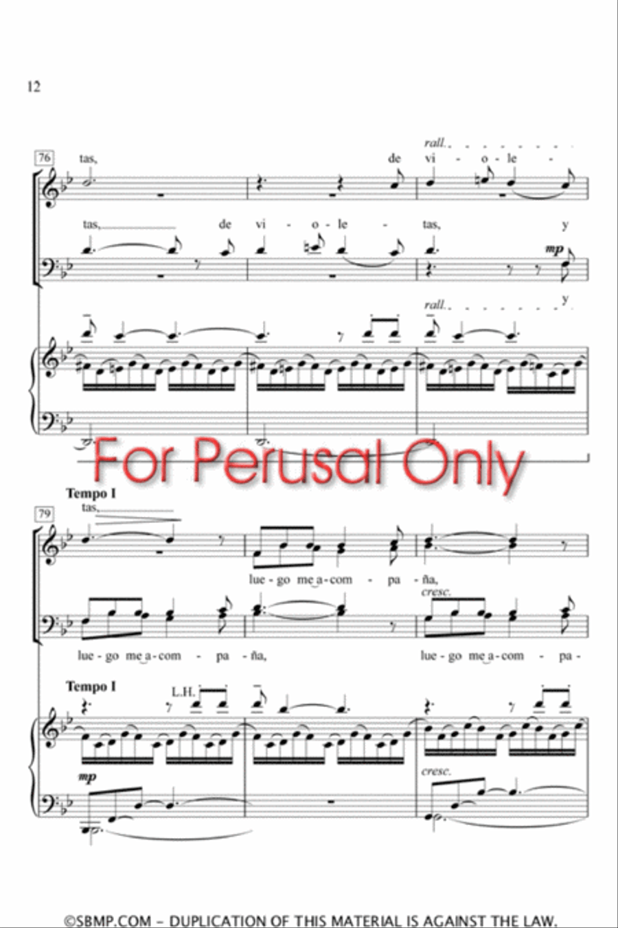 Tu Voz - SATB Octavo 4-Part scores gallery preview page 11