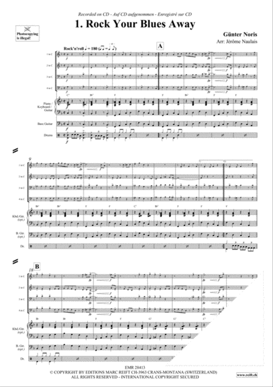Let's Dance Volume 4 Brass Ensemble scores gallery preview page 3