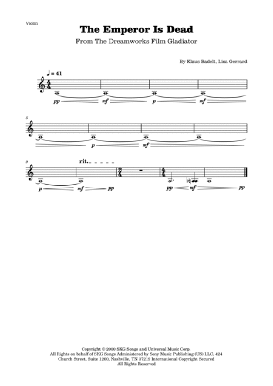 The Emperor Is Dead The Emperor Is Dead Score and Parts scores gallery preview page 3