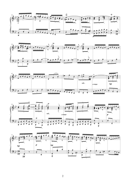 J.S.Bach - Violin Concerto in G minor BWV 1056 - mov 3 Presto - Piano solo image number null