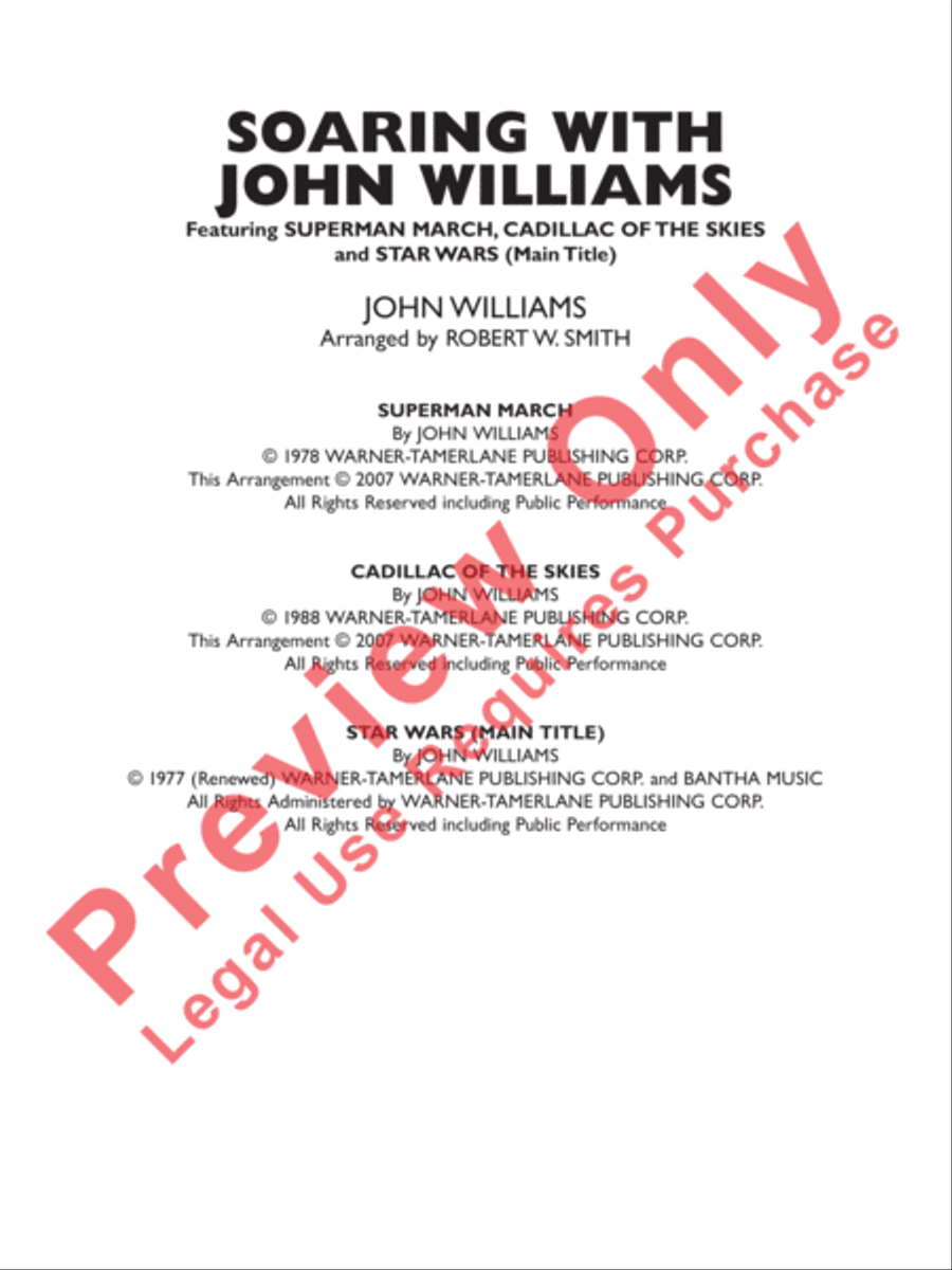 Soaring with John Williams Concert Band scores gallery preview page 3