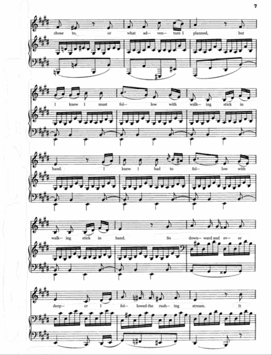 The Lovely Miller Maid (Die schöne Müllerin) English version (Low Voice) Low Voice scores gallery preview page 4