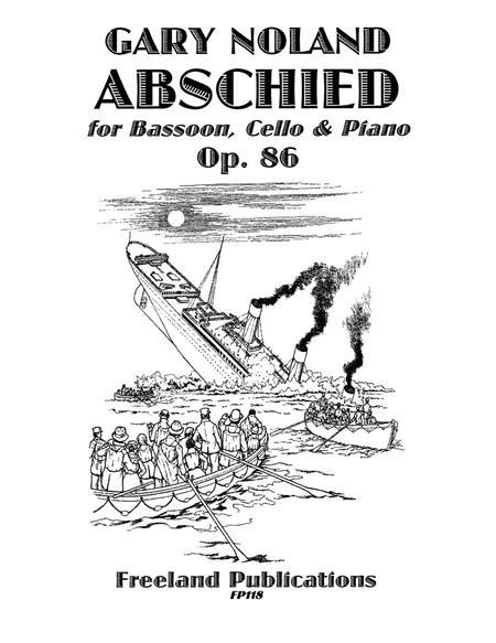 "Abschied" for bassoon, cello & piano Op. 86 (score & parts) image number null