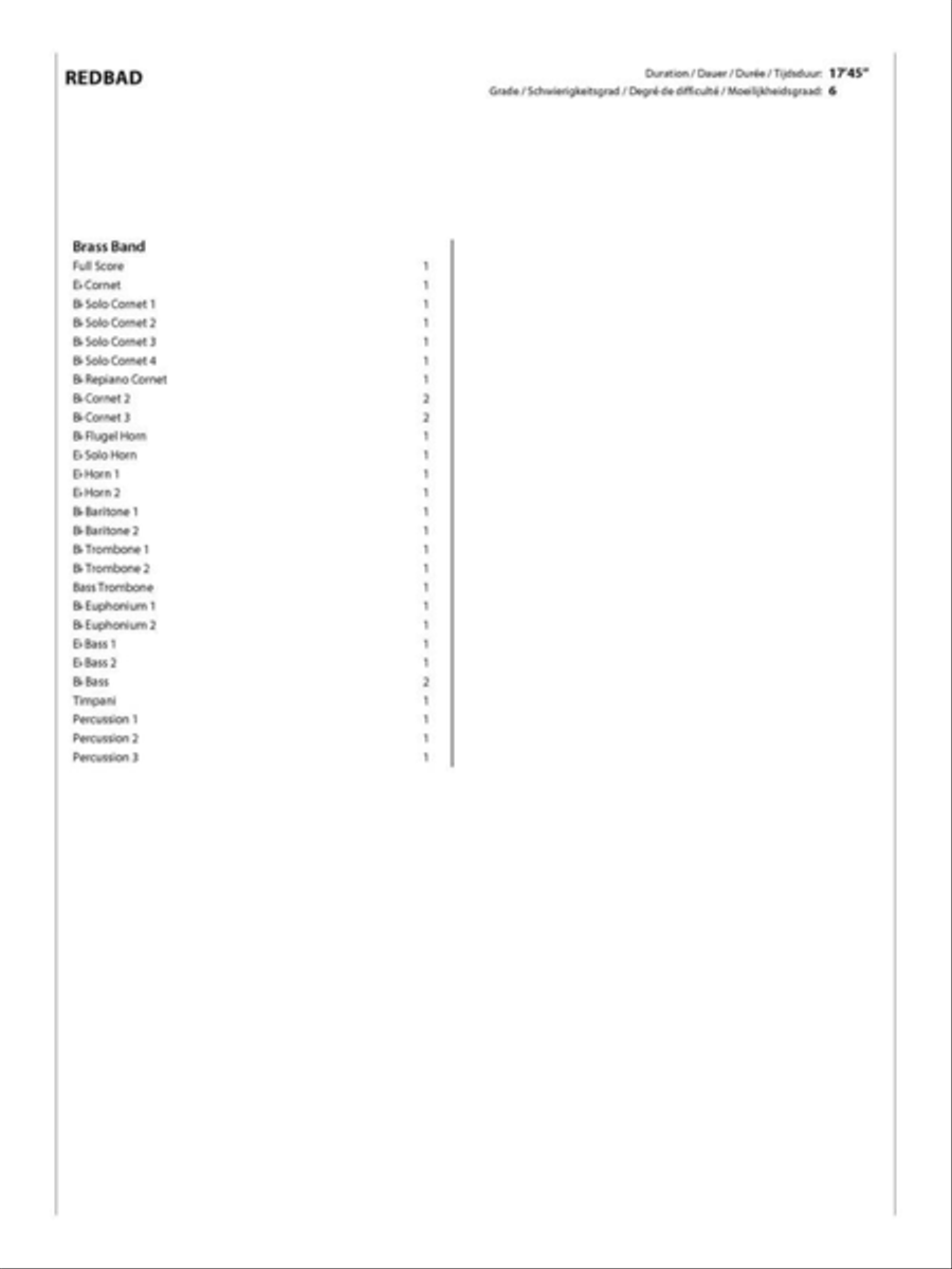 Redbad Redbad Brass Band scores gallery preview page 4