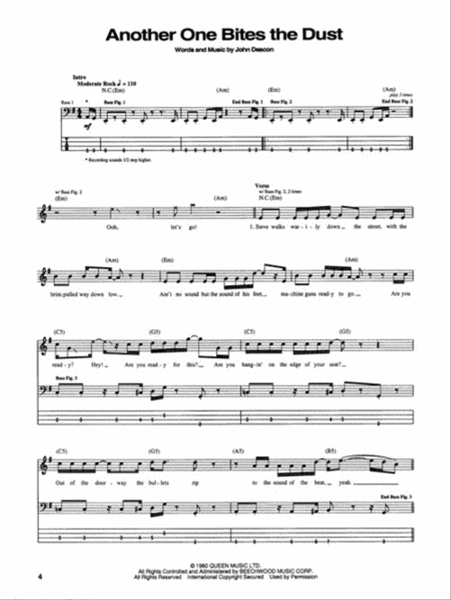 Rock Bass Bible Bass Guitar Tablature scores gallery preview page 3