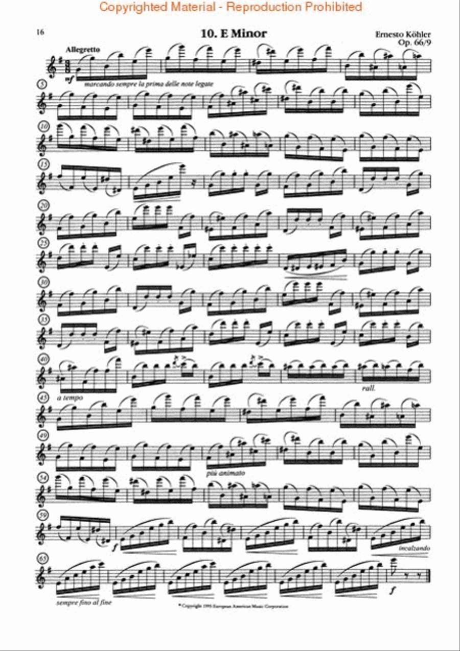 The Flute Etudes Book Flute Solo scores gallery preview page 4