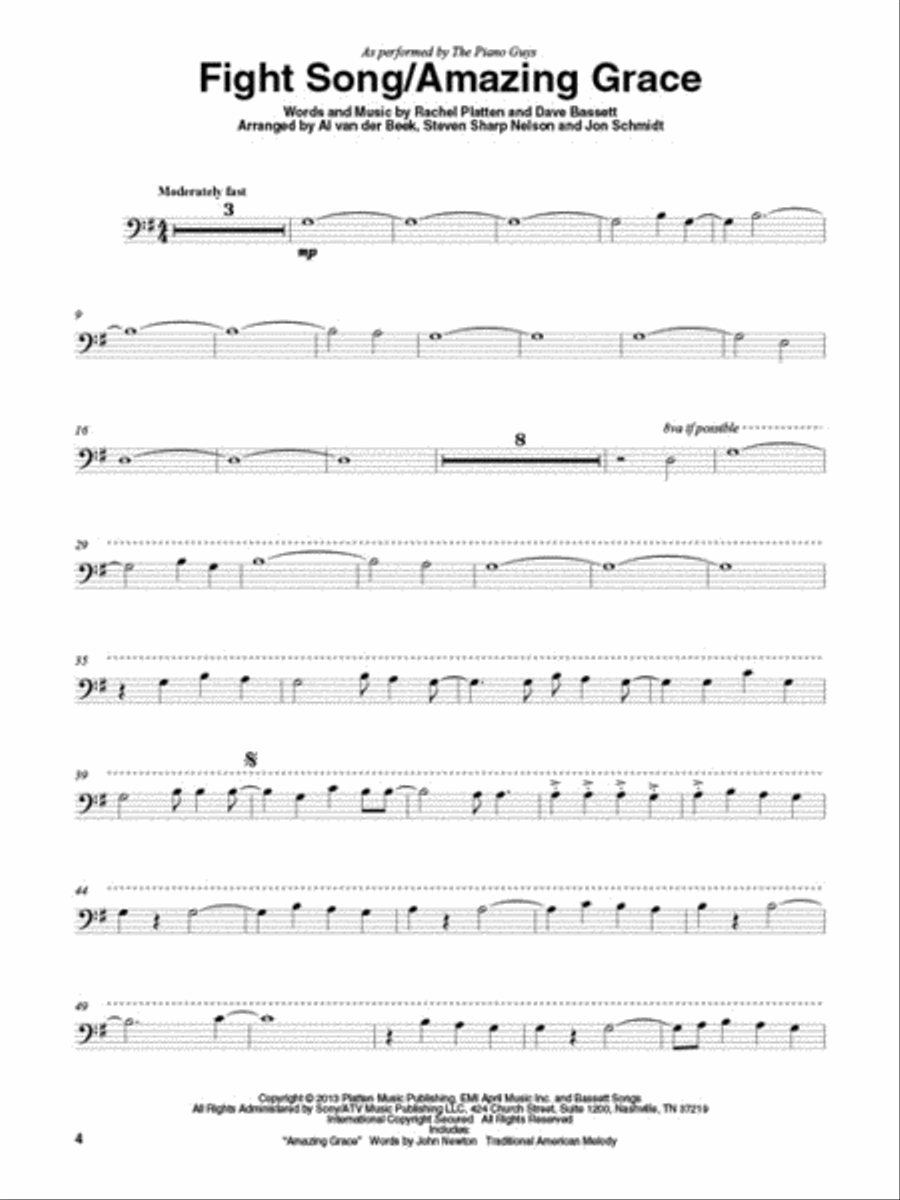 The Piano Guys – Uncharted Cello scores gallery preview page 3