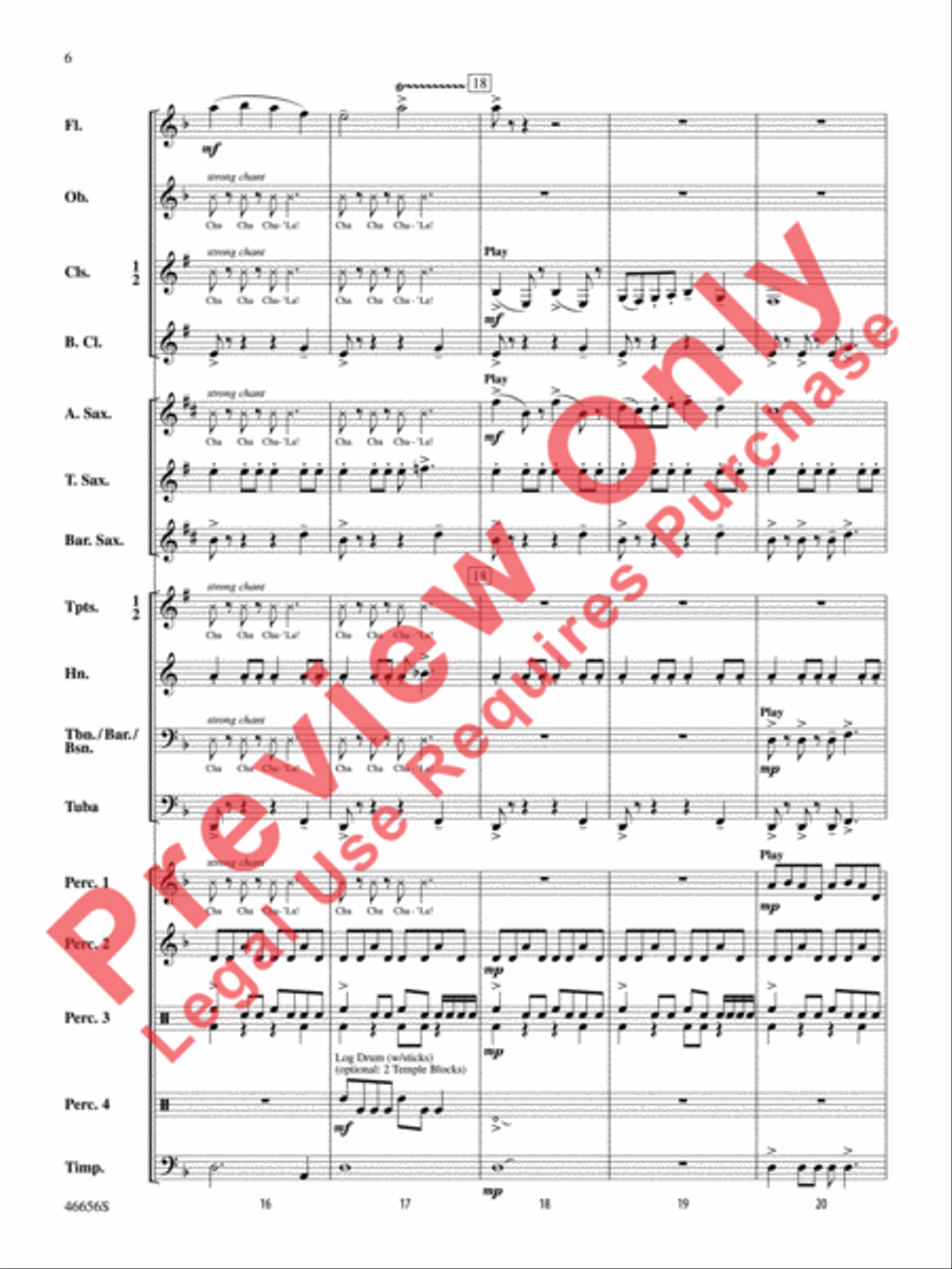 Cha'La Concert Band scores gallery preview page 7