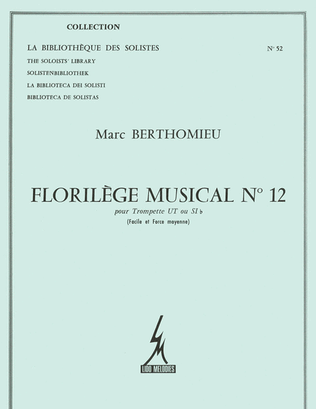 Berthomieu Florilege Musical No.12 Lm052 Trumpet Solo Book