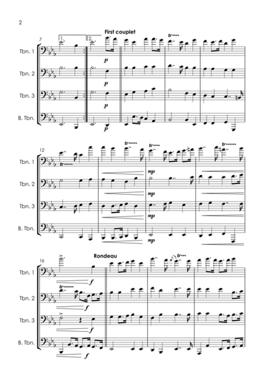 Prelude (Rondeau) from Te Deum - trombone quartet image number null
