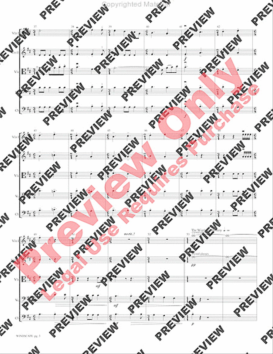 Windscape Windscape String Orchestra scores gallery preview page 6