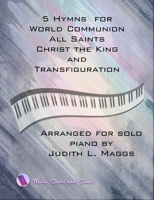 Book cover for 5 Hymns for World Communion, All Saints, Christ the King, and Transfiguration