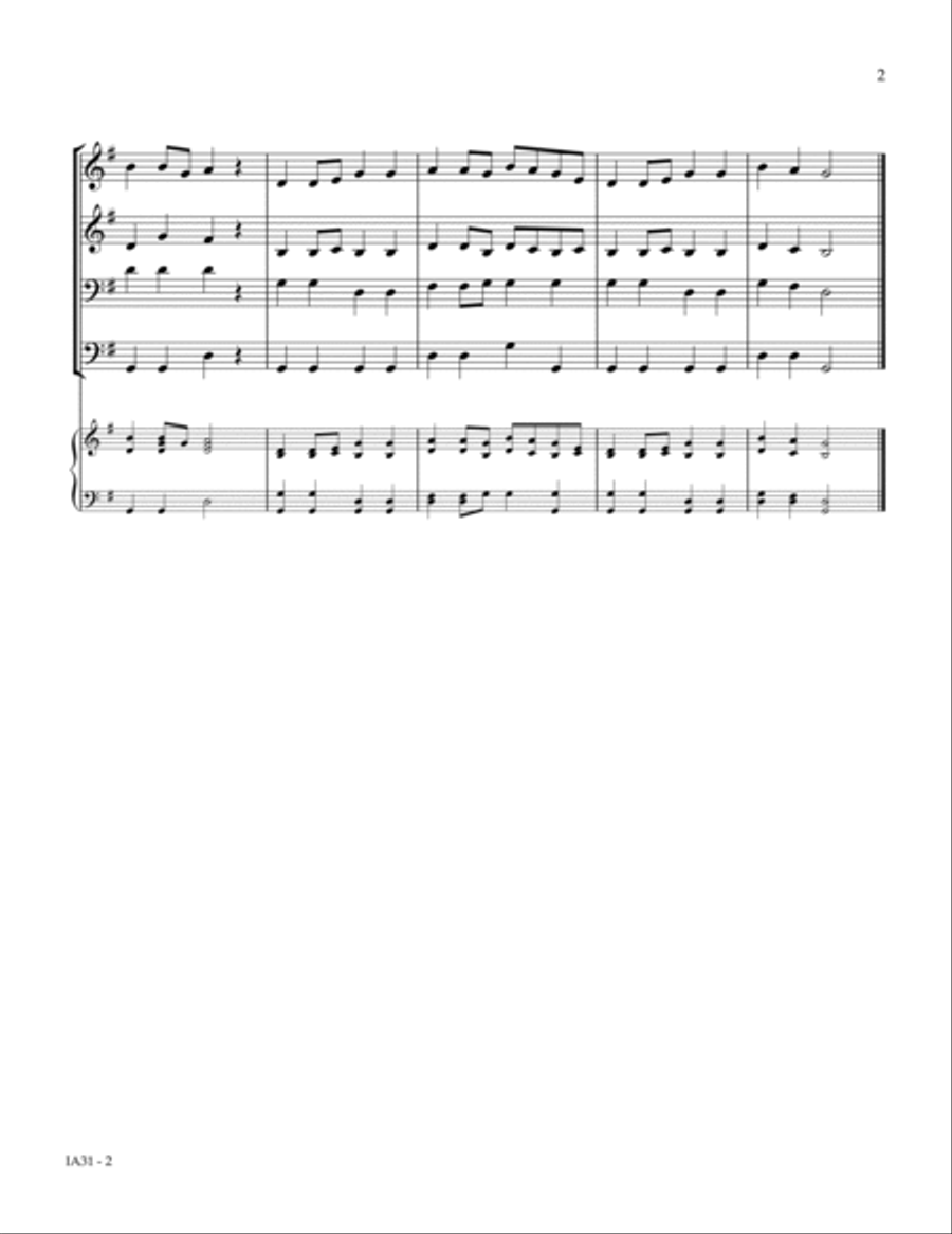 HOLY MANNA (Brethren We Have Met To Worship) Small Ensemble scores gallery preview page 3