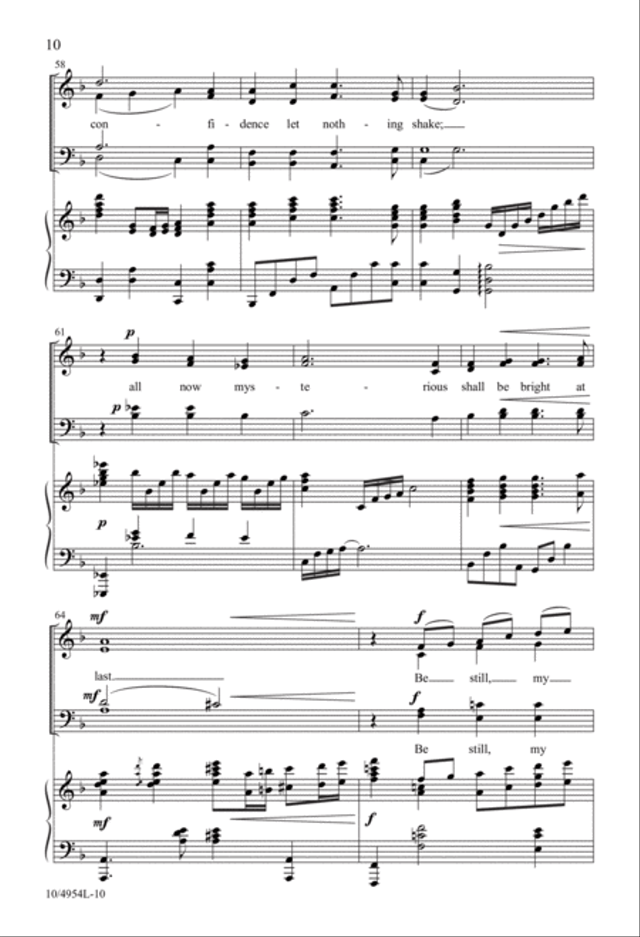 Be Still, My Soul Be Still, My Soul 4-Part scores gallery preview page 10