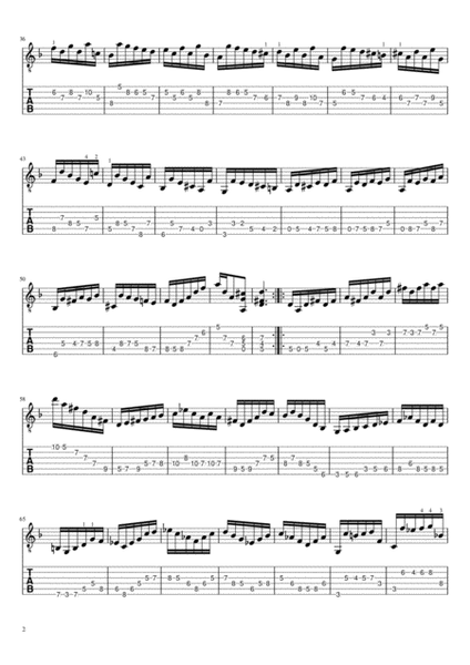 J.S. Bach: Presto (Violin Sonata No. 1 in G Minor) adaptation for electric guitar image number null