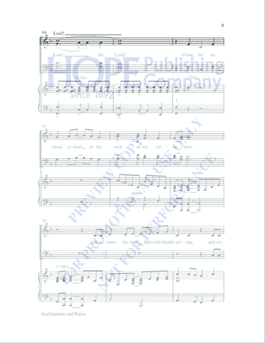 Acclamation and Praise Acclamation and Praise 4-Part scores gallery preview page 8