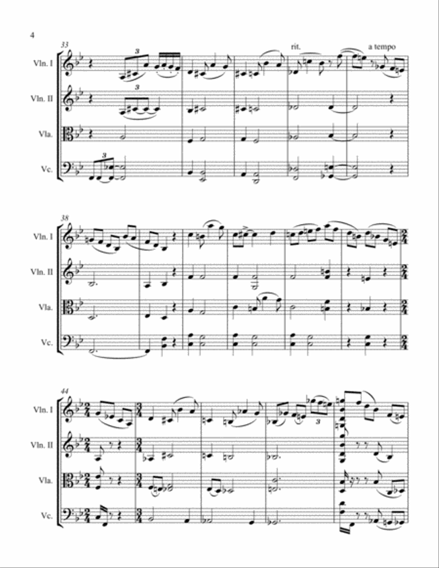 Albumblad String Quartet scores gallery preview page 4