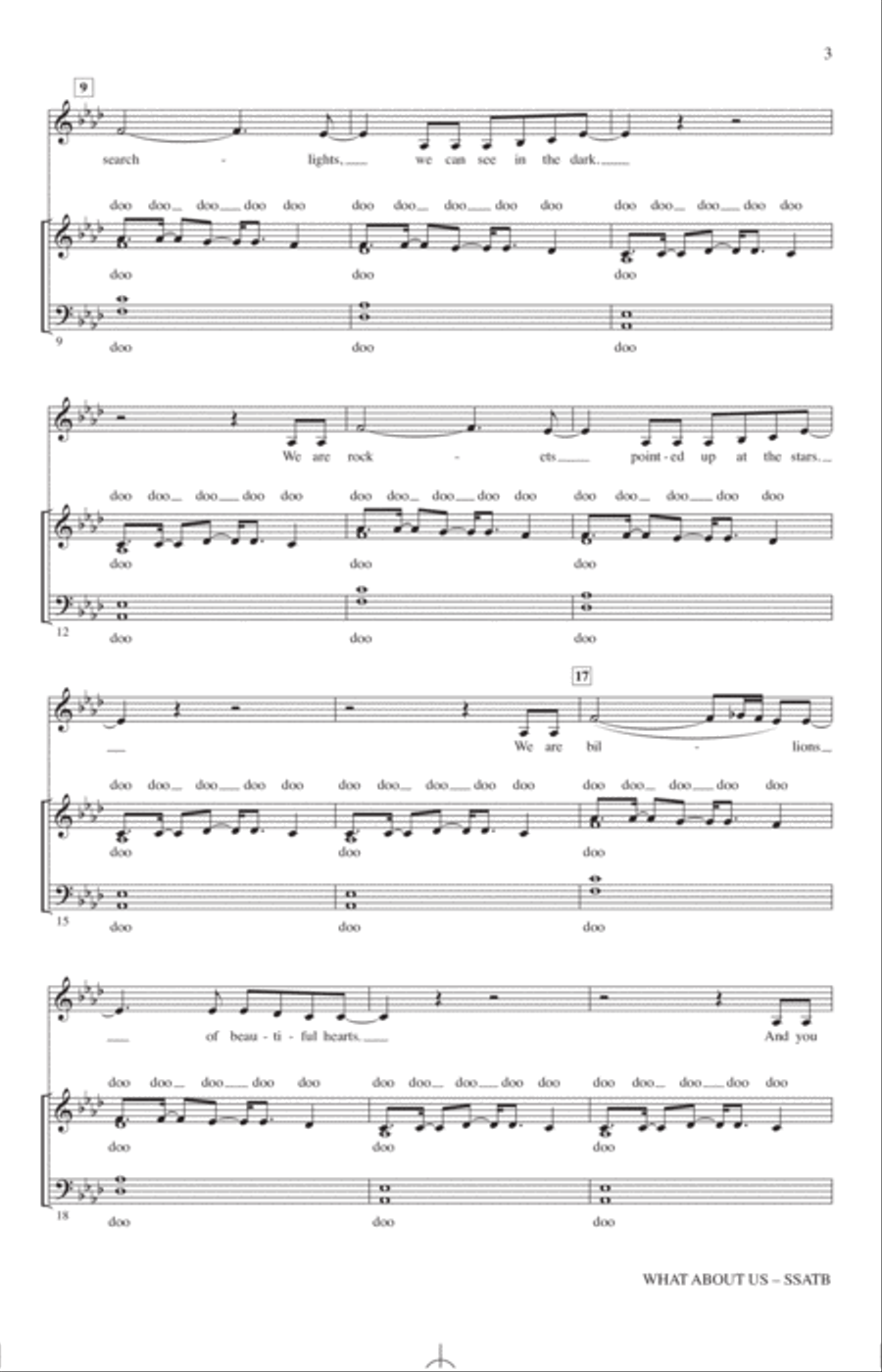 What About Us (arr. Paul Langford) 4-Part scores gallery preview page 2