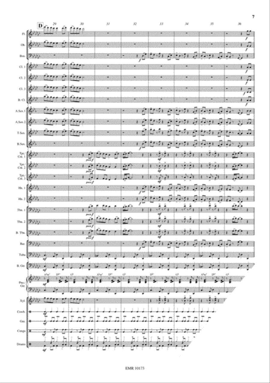 Verdi Goes Latin Concert Band scores gallery preview page 8