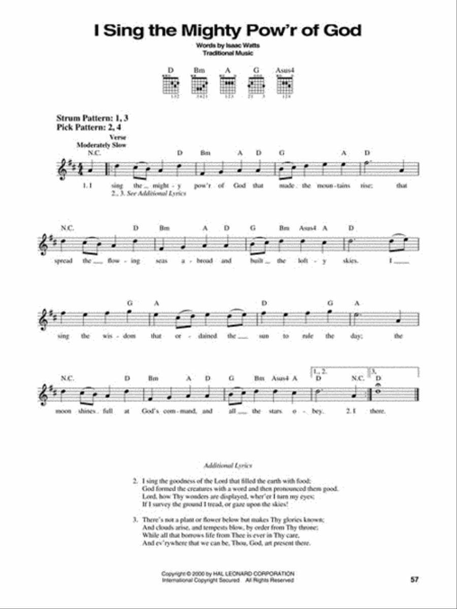The Hymn Book The Hymn Book Easy Guitar scores gallery preview page 3