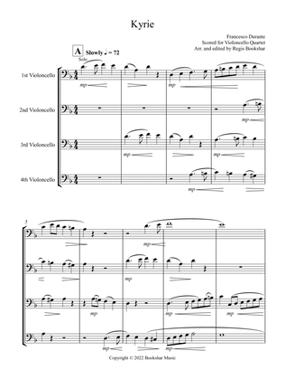 Kyrie (Durante) (Violoncello Quartet)