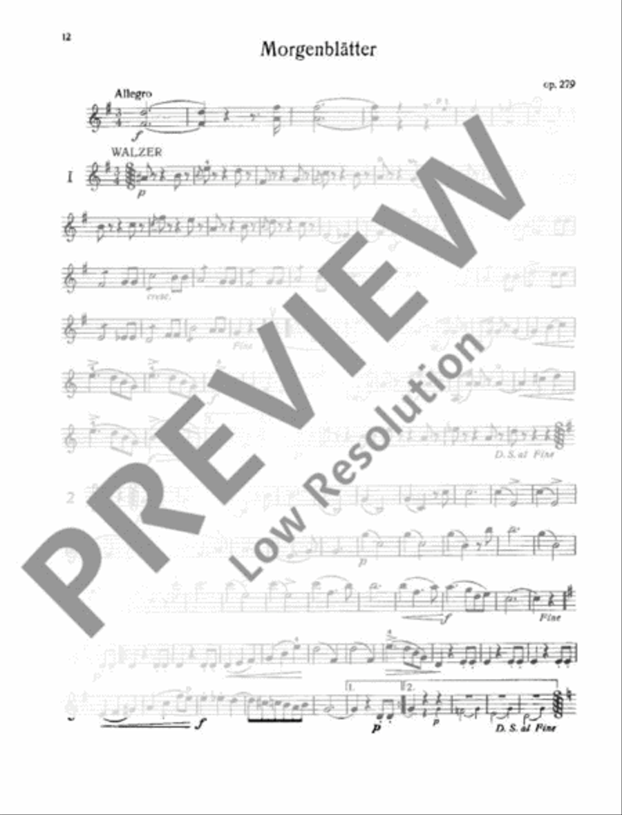 Strauß für alle Violin scores gallery preview page 13